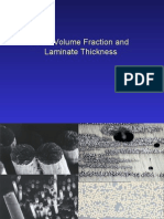 Fibre Volume Fraction and Laminate Thickness