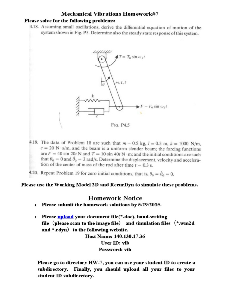 WM2D Simulation Homework Submission | PDF | Computers | Technology ...