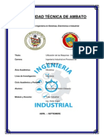 Utilizacion de Las Maquinas - Herramientas