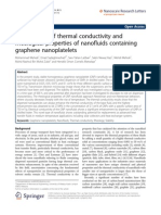 Investigation of Thermal Conductivity and Rheological Properties of Nanofluids Containing Graphene Nanoplatelets