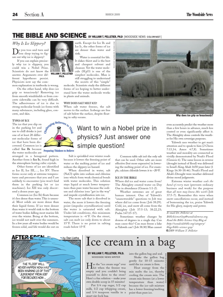 2009.03 Why Is Ice Slippery? Ice Sodium Chloride