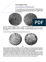 La Prima Moneta Datata Di Reggio Emilia