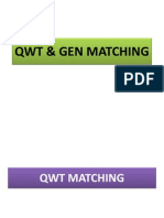 QWT & Gen Matching