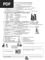 Reading Present Simple Continuous and Past