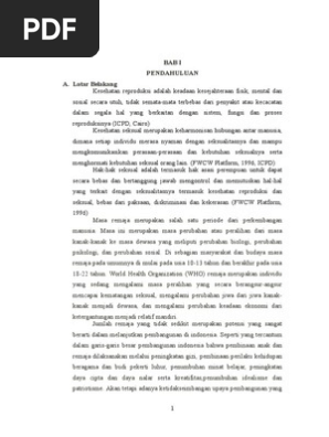 Makalah Kesehatan Reproduksi Remaja Docx