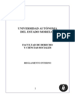 Reglamento de La Facultad de Derecho de La UAEM Morelos