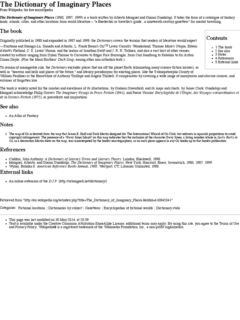The Dictionary Of Imaginary Places PDF Books
