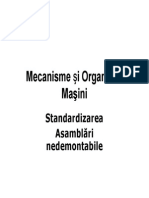Mecanisme si organe de masini_Standardizarea ,Asamblari nedemontabile
