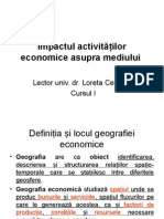 Impactul Activitatilor Asupra Mediului