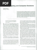 Mental Budgeting and Consumer Decisions