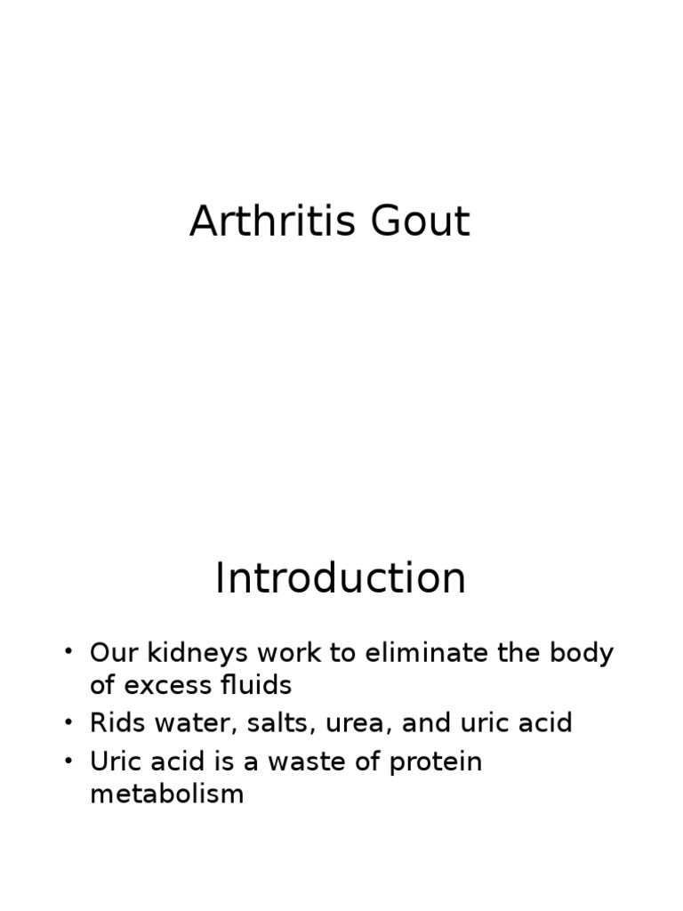 Arthritis Gout PDF Gout Arthritis
