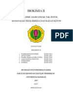 Biokimia II Asam Lemak Tak Jenuh