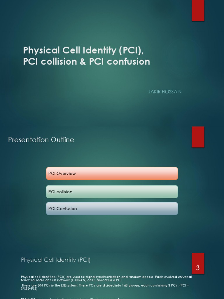 Physical Cell Identity (PCI), PCI Collision and PCI Confusion in LTE | PDF