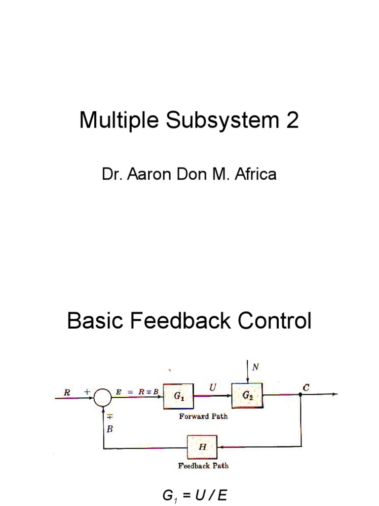 Feedback Control System Analysis | PDF