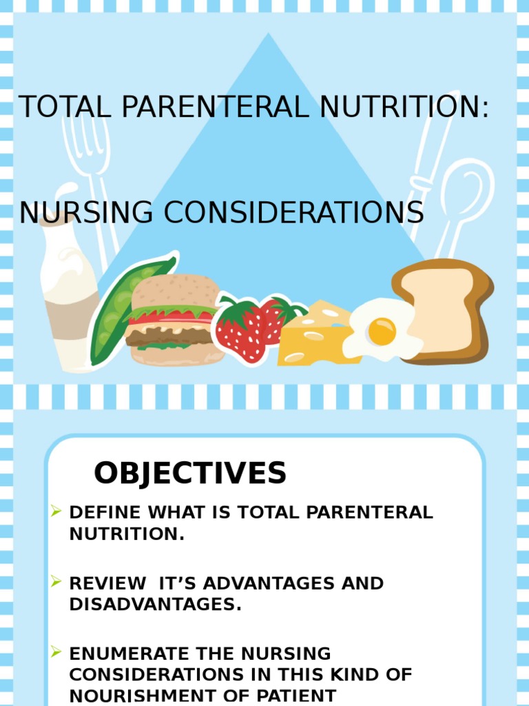 Total Parenteral Nutrition Determinants Of Health Clinical Medicine