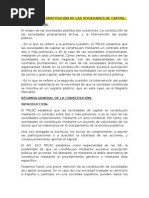 TEMA 11: la constitucion de las sociedades de capital