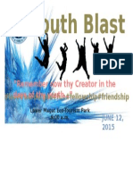 Youth Blast: "Remember Now Thy Creator in The Days of Thy Youth "