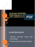 Analisis Network Performance Indicator (NPI) Jaringan 3G