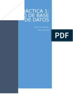 Práctica 1. Diseño de La Bases de Datos