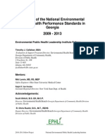 Initiation of The National Environmental Public Health Performance Standards in Georgia 2009 - 2013