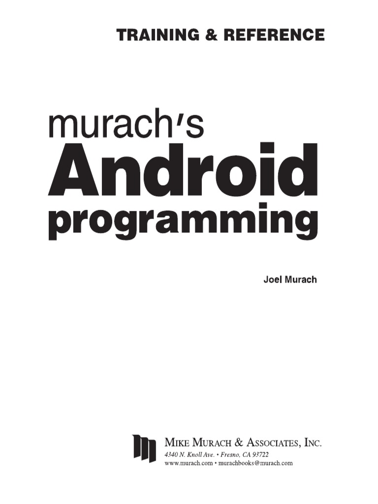 Murach Android Programming | PDF