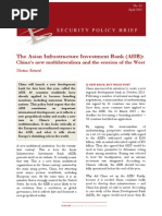 The Asian Infrastructure Investment Bank (AIIB)