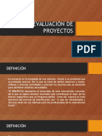 Diseño y Evaluación de Proyectos