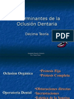 Clase 10 Determinantes de La Oclusión Dentaria