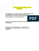 Dir. Trabalho Contrato de Trabalho