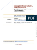 Canine and Feline Parvoviruses Can Use Human or Feline Transferrin Receptors To Bind, Enter, and Infect Cells