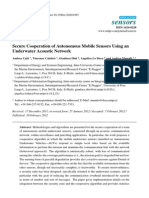 Secure Cooperation of Autonomous Mobile Sensors Using An Underwater Acoustic Network