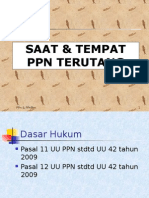 Saat Dan Tempat PPN Terutang V 2003