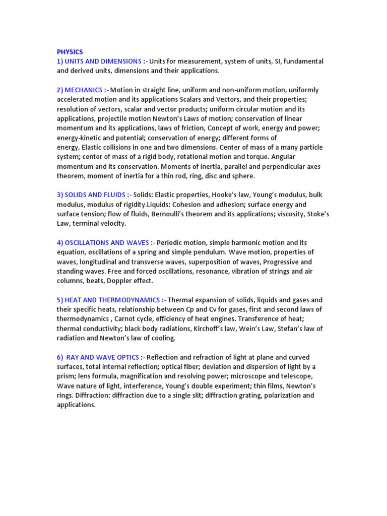 Comprehensive Physics Concepts Overview | PDF | Finance & Money Management