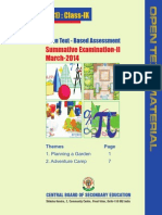 Mathematics Class Ix Open Text Based Assessment Sa II March 2014