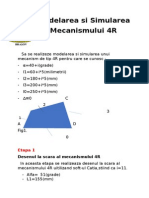 Modelarea Si Simularea Unui Mecanism 4R