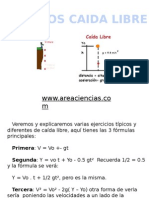 Ejercicios Caida Libre