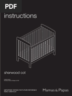 Sherwood Cot Instructions