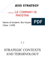 Bussiness Strategy: Nestle Company in Pakistan