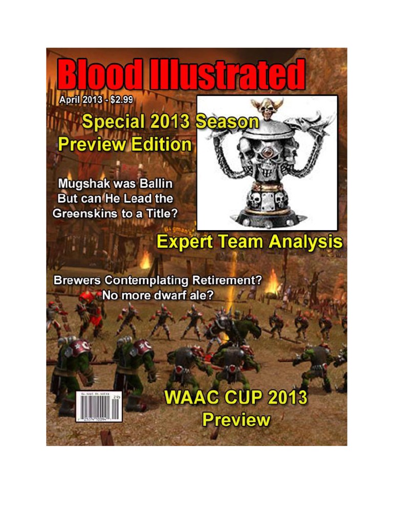 Blood Illustrated April 2013 | Sports Rules And ...