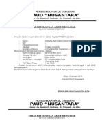 Surat Aktif Insentif Paud 2015