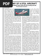 Anatomy of A STOL Aircraft | PDF | Stall (Fluid Mechanics) | Lift (Force)