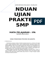 Panduan Ujian Praktek SMP Mata Pelajaran