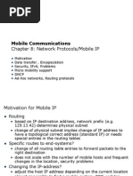 Mobile Communications: Chapter 8: Network Protocols/Mobile IP