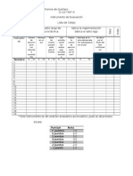 Instrumento de Evaluación