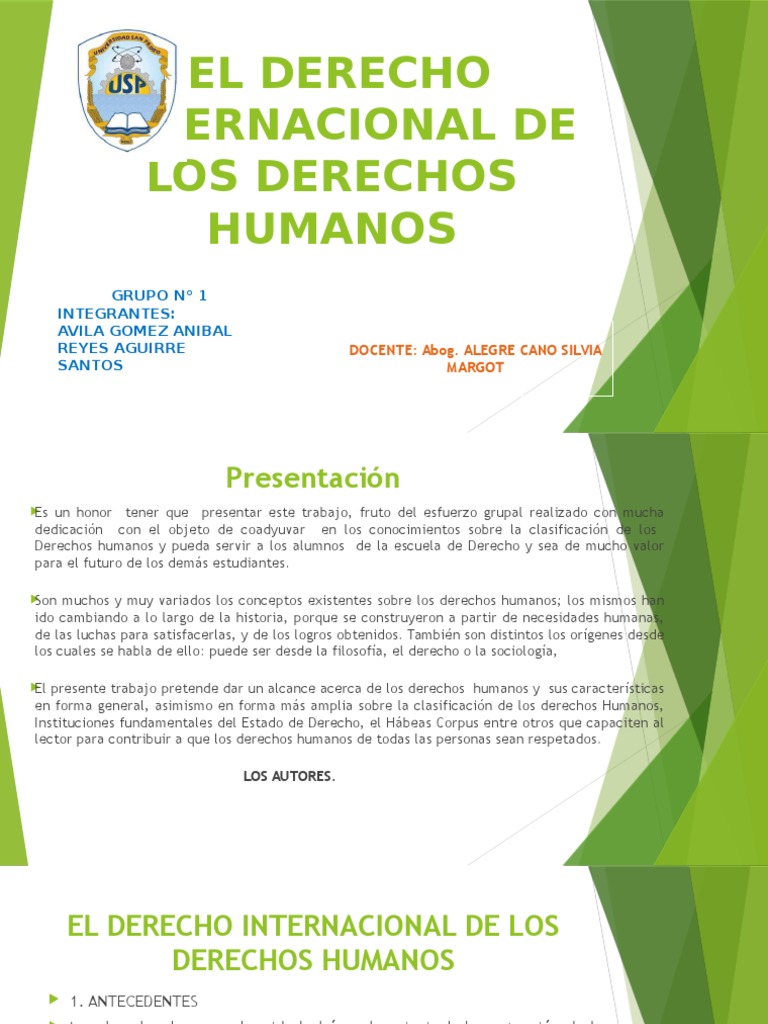 El Derecho Internacional de Los Derechos Humanos | PDF | Habeas corpus ...