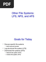 Other File Systems: LFS, NFS, and Afs