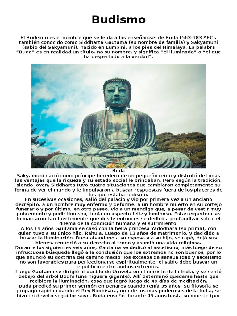 Budismo | PDF | Cuatro nobles verdades | Ahimsa, image size:768x1024