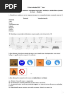 Ficha Trabalho CFQ 7 Ano Materiais e Concentracao 3