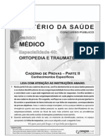 Cespe 2009 Ms Medico-Ortopediatraumatologia Prova