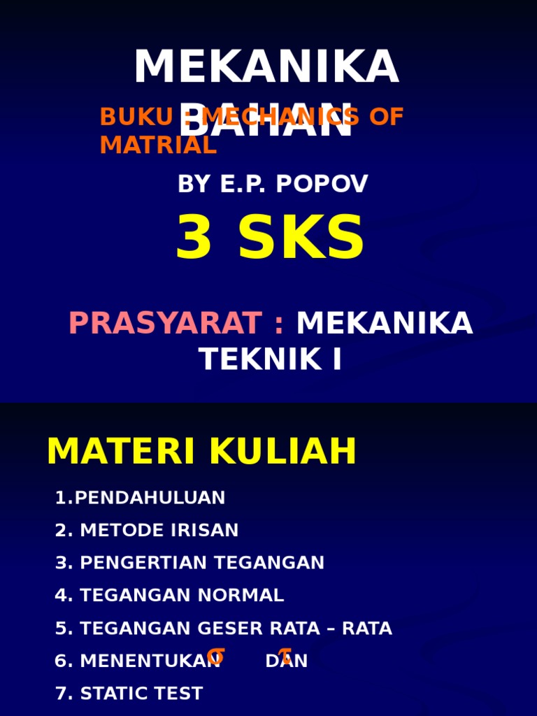 Mekanika Bahan